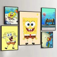 ราคา 1PC SpongeBob SquarePants Poster Movie Sticky Posters Retro Kraft Paper Sticker DIY Room Bar Cafe Aesthetic Art Wall Pai (44101715636)