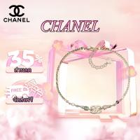 ราคา 【ของแท้100%】 CHANEL Double C Trim Metal Necklace สร้อยคอ (27491357745)