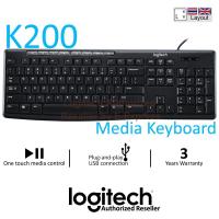 ราคา Logitech K200 Media Keyboard แป้นภาษาไทย/อังกฤษ ของแท้ ประกันศูนย์ 3ปี (8020851433)