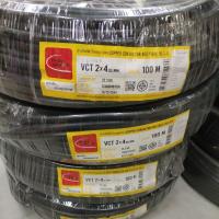 ราคา สายไฟ VCT 2x4 ยาว 100เมตร ยี่ห้อไทยยูเนี่ยน เบอร์4สายไฟ 2ไส้ สายไฟดำ (17897847927)