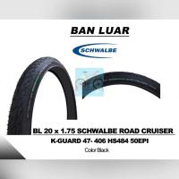 ราคา จักรยานยางนอกขนาด 20 x 1.75 Schwalbe Road Cruiser แบบมีสาย K3 Guard Green Compound แบบมีสาย Mini พับเด็ก | คุณภาพดีที่สุด (55652313836)