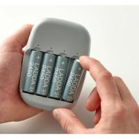 ราคา IKEA LADDA ถ่านชาร์จ ikea แท้ ถ่าน4ก้อน แบตเตอรีชาร์จไฟ AA AAA ที่ชาร์จแบต tjugo , stenkol (25982994283)