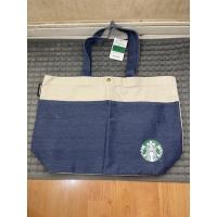 ราคา กระเป๋าผ้า Starbucks ญี่ปุ่น สีขาวและผ้ายีนส์ มือสอง (15174369828)