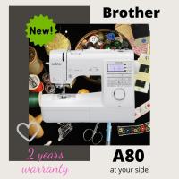 ราคา Brother จักรเย็บผ้า A80 จักรเย็บผ้าระบบคอมพิวเตอร์ A80 รับประกันศูนย์ 2 ปี รุ่นใหม่ล่าสุด (4109784786)