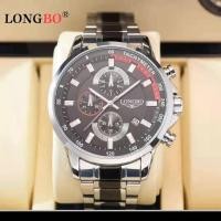 ราคา LONGBO 80745 ใหม่บุรุษนาฬิกาแบรนด์หรูชั้นนำกีฬากันน้ำโครโนกราฟสแตนเลสนาฬิกาควอตซ์ (15355433992)