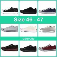 ราคา ไซส์พิเศษ(46-47) รองเท้าผ้าใบโกลด์ซิตี้(Gold city) รุ่น1207 ผ้าใบแบบผูกเชือก ทรงคอนเวิส เบอร์ใหญ่พิเศษ รองเท้าแฟชั่น UTi (14004092808)