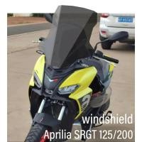 ราคา New Motorcycle Windshield Fit Aprilia SRGT 125 SRGT125 SRGT200 Wind Shield Protection For Aprilia S (50205655659)