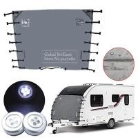 ราคา 220x175cm RV Camper Caravan Front Towing Cover Protector Waterproof Caravan Towing Hitch Cover Rain (47453717406)