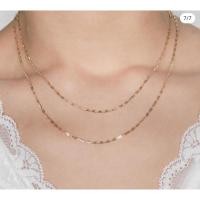 ราคา สร้อยคอทองแท้ (9K) ลายกุชชี่ (Gucci) ตัดเงา สีทอง (Yellow gold) ดีไซน์สุดฮิต มือสอง (23019709636)