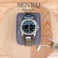 ราคา (M51) นาฬิกา SENKQ รุ่นใหม่ล่าสุด หน้าปัดทรงเหลี่ยมมน ล้อมเพชร ระบบควอช สวยหรู (5 สี) (44453157961)