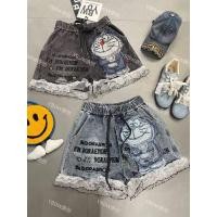 ราคา (พร้อมส่ง)กางเกงยีนส์ฟอก ขาสั้น งานปักลาย Doraemon ดีเทลปักเลื่อม TAG: YBDW (40953213716)