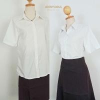 ราคา เสื้อนักศึกษาทรงบอย ทรงบอยแขนสามเหลี่ยม นิสิตหญิง เชิ้ตสั้น (19896372865)