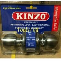 ราคา ลูกบิดประตูห้องนอน สแตนเลส KINZO รุ่น 5587SS (ไส้ทองเหลือง) (7514962049)