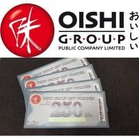 ราคา บัตรรับประทานอาหาร ในเครือโออิชิ ที่ร้าน Oishi, Shabushi, Nikuya, Kakashi พลาซ่า มูลค่าใบละ 250บาท (794928938)