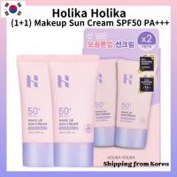 ราคา (1+1) [Holika Holika] Holika Makeup Sun Cream SPF50 PA+++, 35ml, 2ea/Skincare & Makeup Base (25543736890)