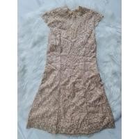 ราคา *ส่งต่อ ชุดเดรสสีทอง สวยหรูผ้าลูกไม้ งานป้าย Karen Milee (16562625782)