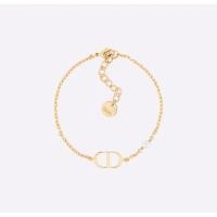 ราคา กำไลข้อมือ Christian Dior Petit CD Bracelet -Gold แท้ (28417428635)