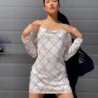 ราคา Milin x Pomelo : Dress สีขาว ปริ้นลาย milin มินิเดรส (40418005423)