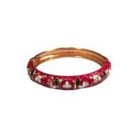 ราคา TANITTgemsกำไลข้อมือEnamelสีชมพูลายดอกไม้ - Pink (216726552)