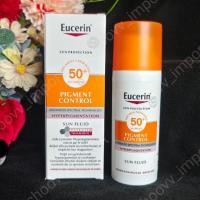 ราคา 15.- Eucerin Pigment Control Sun Fluid SPF50 ชื่อไทย Sun Serum Double Whitening Spf 50+ 50 ml. (2278491388)