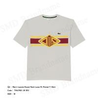 ราคา Lacoste เสื้อยืดคอกลม รุ่น Men's Lacoste Round Neck Loose Fit Printed T-Shirt Code: TH6783 10 XFJ (29574246895)