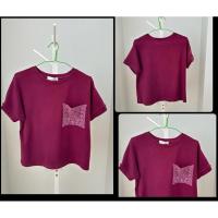 ราคา เสื้อยืด แต่งกระเป๋า ป้าย CHOM (25512167400)