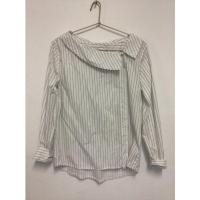 ราคา เสื้อเชิ๊ต ลูกคุณมาก สีขาวลายทาง (19751723412)