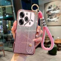 ราคา ปลอกสําหรับ Tecno Pova 6 Pro 5G Tecno Pova 5 Pro 5Gเคสโทรศัพท์Electroplatedสายรัดข้อมือผู้ถือ + สร้อยข้อมือ (27705255204)