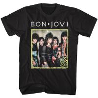 ราคา เสื้อยืดแขนสั้นคอกลมBon Joviสำหรับผู้ชาย พิมพ์ลายกรอบรูป ทรงหลวมใส่สบาย (41216796240)