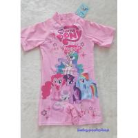 ราคา ชุดว่ายน้ำเด็ก ชุดว่ายน้ำเด็ก บอดี้สูท ลายม้าโพนี่ สีชมพู size XXL(7-8y) (17084981768)