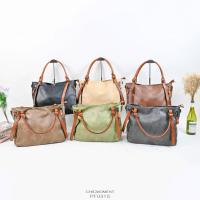ราคา Chicbag [พร้อมส่งในไทย] กระเป๋าสะพายหนังPUพรีเมี่ยม งานเย็บสลับทูโทนหนังสวยทน No.PF-0315 (43605168017)