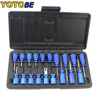 ราคา 19Pcs Universal Terminal Release Tool Set Plug Type Connector Remover Kit (53651854486)