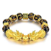 ราคา ♞,♘Obsidian Buddha Beads Pixiu Bracelet (24673629818)
