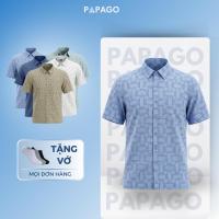ราคา [ใหม่] PAPAGO Middle-Aged เสื้อเชิ้ตผู้ชายพิมพ์ลายถังแขนสั้นแนวนอน Hybrid - P25SNHT015 (45454617815)