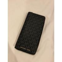 ราคา Mk กระเป๋าสตางค์ยาวซิปรอบลาย mk เนวี่ งานshop ใหญ่ มือสอง (16323617990)