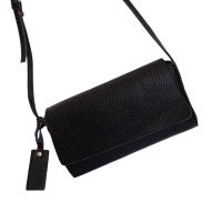ราคา [กระเป๋ามือสอง] กระเป๋าสะพายหนังแท้ Crossbody! หนังวัวแท้! 9.5นิ้ว สีดำ กระเป๋าสภาพดี กระเป๋าสะพายข้าง (28528085915)