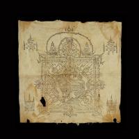 ราคา ผ้ายันต์สิงห์มหาอำนาจ พระพรหมสี่หน้า หลวงพ่อจาด วัดบางกระเบา ปี 2484 (19495846070)