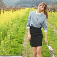 ราคา เสื้อเชิ้ตลายตรง สีฟ้า (237146847)