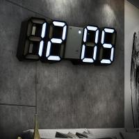 ราคา Table 3D LED Digital Alarm Clock Wall Clock Time/Date/Temperature for Home Kitchen Offices Clock Decoration Garden Clock (55101651567)