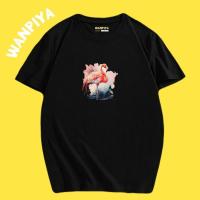 ราคา วันปิยะ เสื้อลาย นกฟามิงโก้ ผ้า Cotton 100% ผ้านุ่ม ใส่สบาย (25567556837)