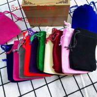 ราคา 25 Pcs/Lot Velvet Gift Bags&small Pouches Drawstring Bags Jewelry Package Bags Christmas Wedding Packaging Gift Bags 7x (29863820986)