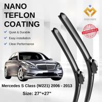 ราคา Mercedes S Class W221 Premium Japan Tech ใบปัดน้ําฝนรถยนต์ 26+26 Streak-Free ทนทาน ติดตั้งง่าย + (49953614378)