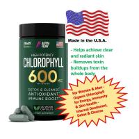 ราคา Chlorophyll Capsules 600 mg - By Alpha Flow for Women & Men, คลอโรฟิลล์ (Chlorophyll) แคปซูล 600 มก 120 caps (18563490649)