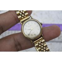 ราคา นาฬิกา Vintage มือสองญี่ปุ่น Seiko Avenue 4N21 0030 หน้าขาว ผู้หญิง ทรงกลม ระบบ Quartz ขนาด24mm ใช้งานได้ปกติ ของแท้ (25661802882)