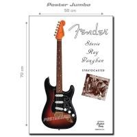 ราคา โปสเตอร์จัมโบ้ FENDER RAY VAUGHAN STRAATOCASTER GUITAR - ขนาด 50 x 70 ซม. (41221474572)