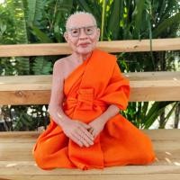 ราคา [nachariti]หลวงพ่อฤาษีลิงดำ วัดท่าซุง อุทัยธานี เนื้อเรซินไฟเบอร์ ขนาดหน้าตัก 5 นิ้ว สูง 17 ซม.องค์ท่านเเต่งผ้าจีวรจริง (20277587286)