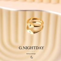 ราคา G.NIGHTDAY - You stole my heart แหวนสีทอง ทรงเก๋ เพิ่มดีเทลหน้าเป็นหัวใจ สามารถสลักอักษรแทนใจได้ (แหวนหัวใจ) (25664452123)