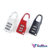 ราคา GoBlue กุญแจล็อคกระเป๋าเดินทาง แบบตั้งรหัส 3หลัก กุญแจล็อคเอนกประสงค์ Luggage lock (24107313353)