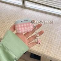 ราคา 【ส่งจากไทย】มาใหม่ เรียบง่าย ตาราง สีชมพู เคส สำหรับ Airpods 1/2 Airpods3 Airpods pro Airpods pro2 gen1/gen2/gen3 (26059164135)