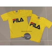 ราคา เสื้อยืดครอบครัว สกรีน Fila สีเหลือง (1327876989)